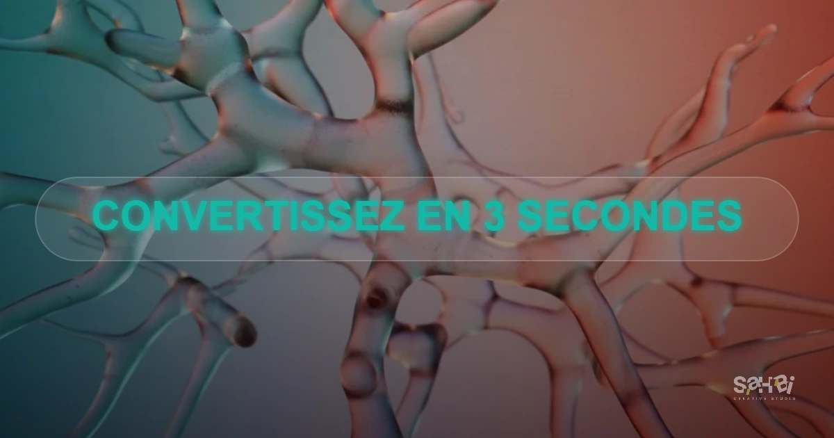 Illustration abstraite premium montrant l'impact de la psychologie des couleurs sur l'UX et l'optimisation taux de conversion pour une stratégie neuromarketing.