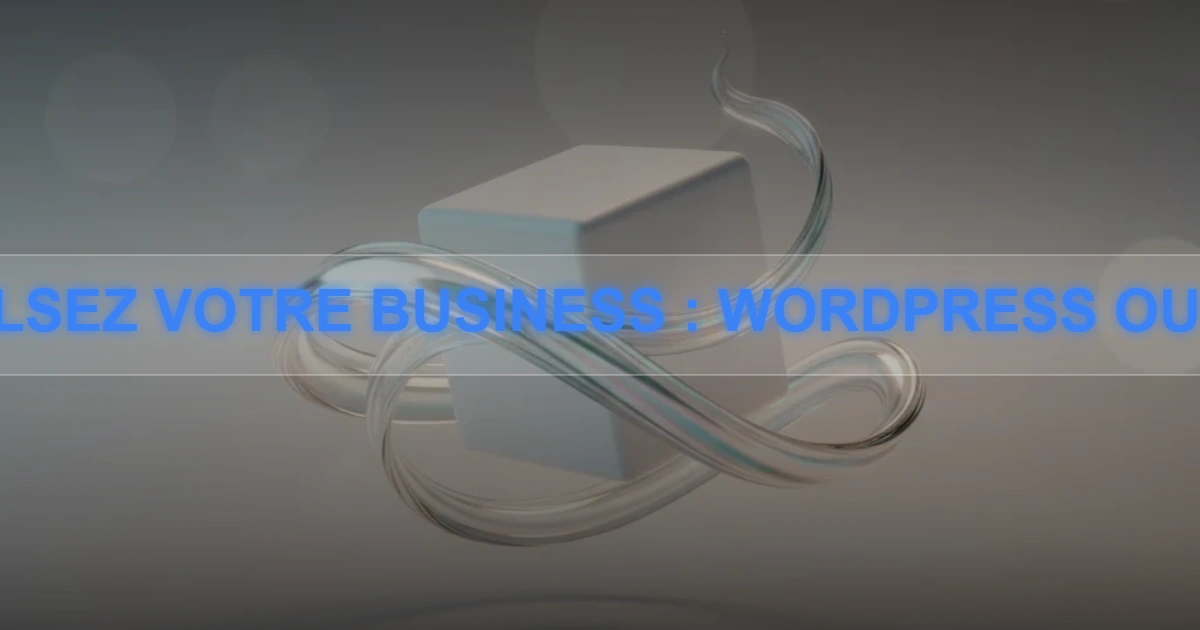 Illustration abstraite WordPress vs Headless CMS symbolisant la performance web et la flexibilité digitale 2026